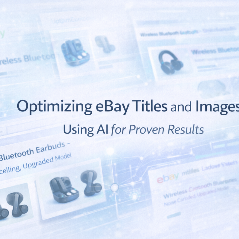 Optimizing eBay titles and images using AI for improved visibility and conversions