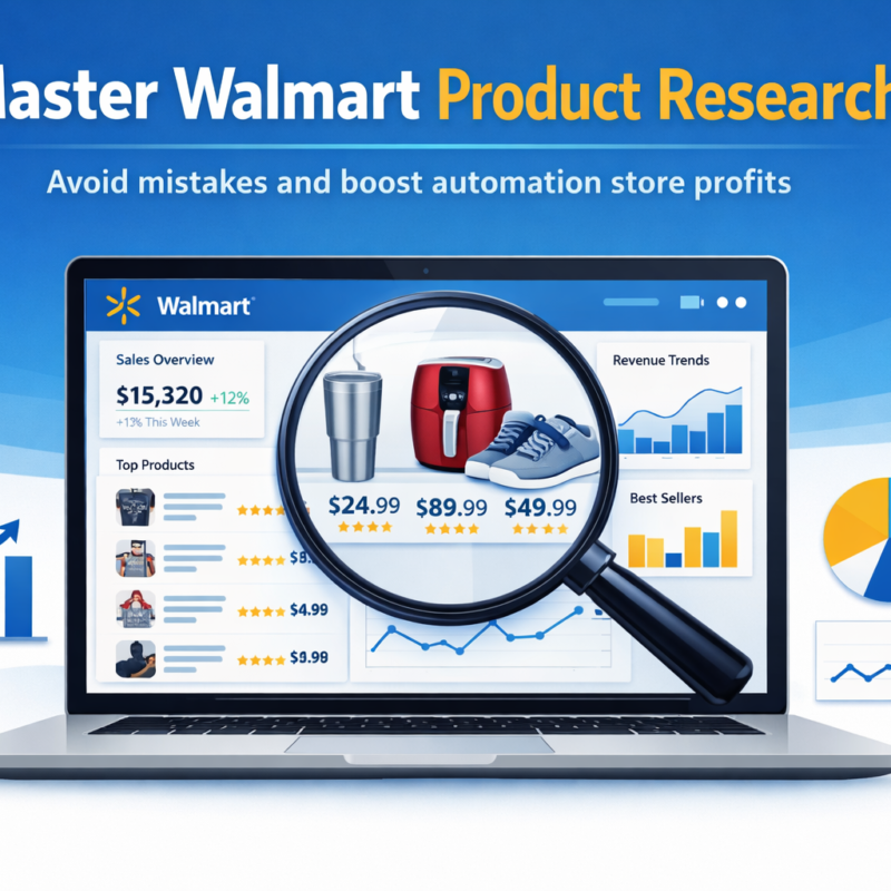 Horizontal hero image showing Walmart automation store dashboard and charts