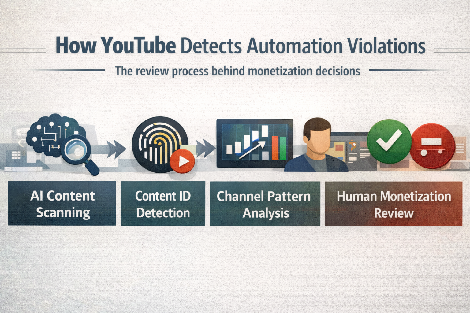How YouTube reviews automation channels for monetization