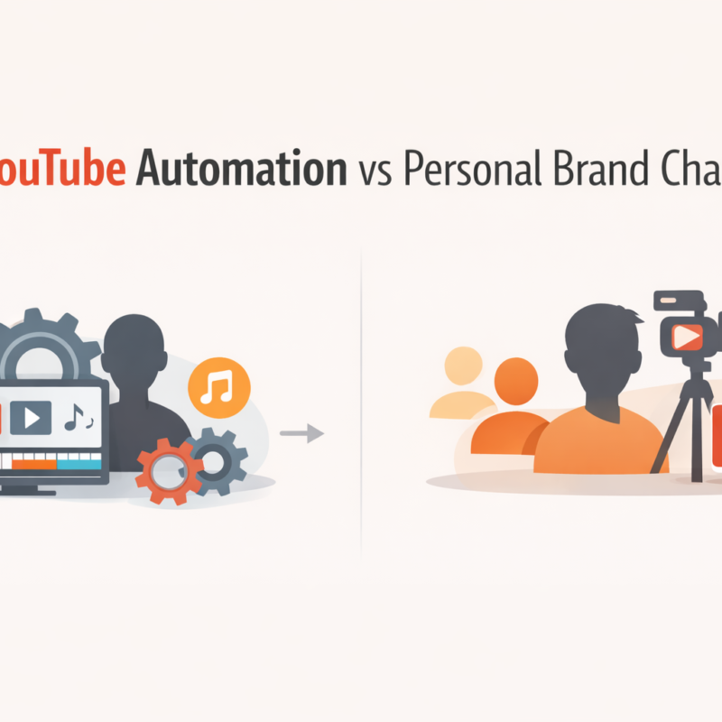 YouTube Automation vs Personal Brand Channels hero image