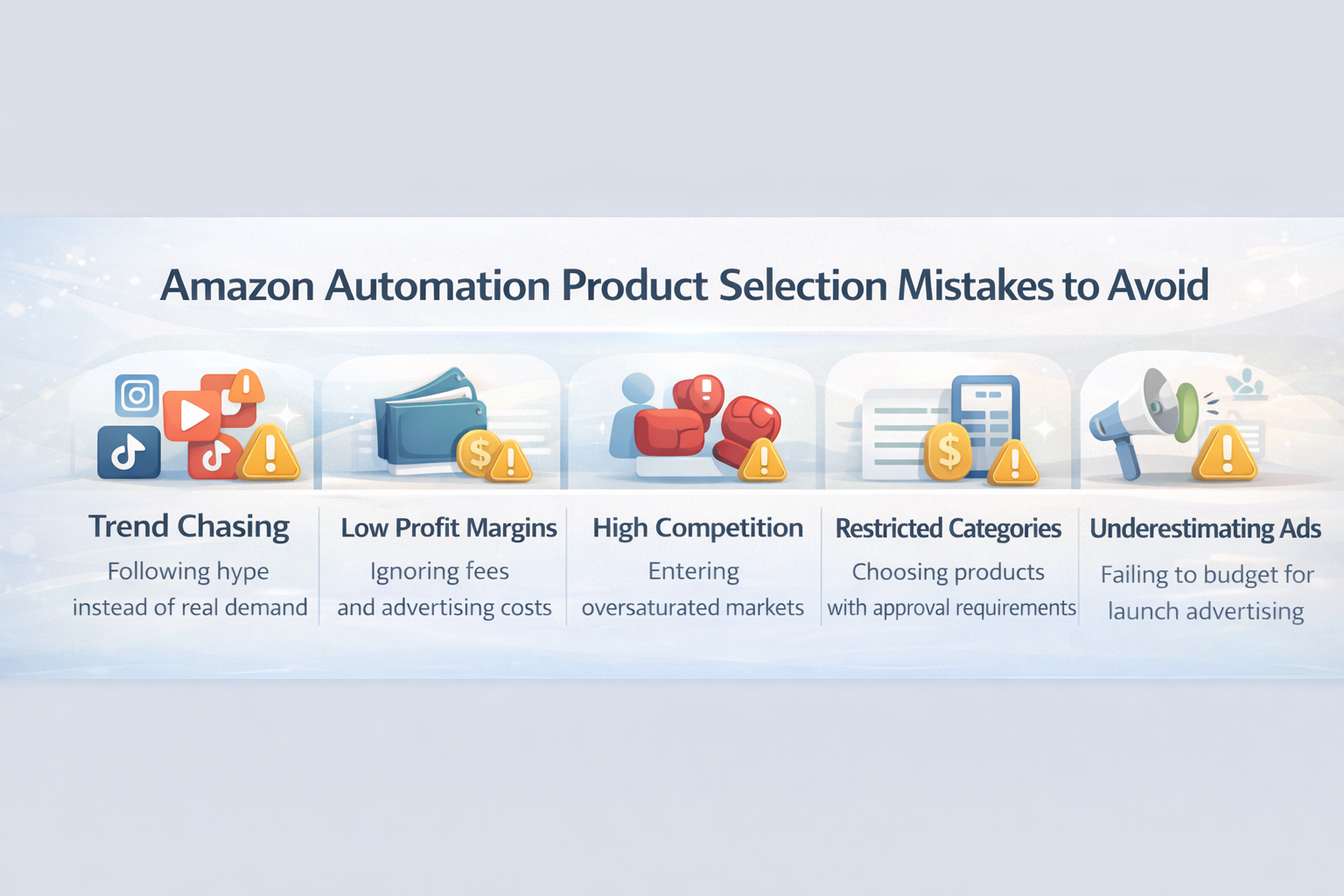 common amazon automation product selection mistakes sellers should avoid