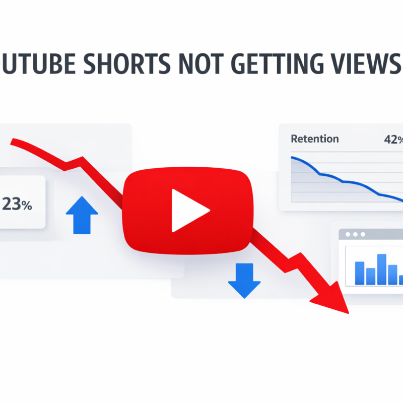 youtube shorts not getting views featured infographic showing low views and algorithm signals