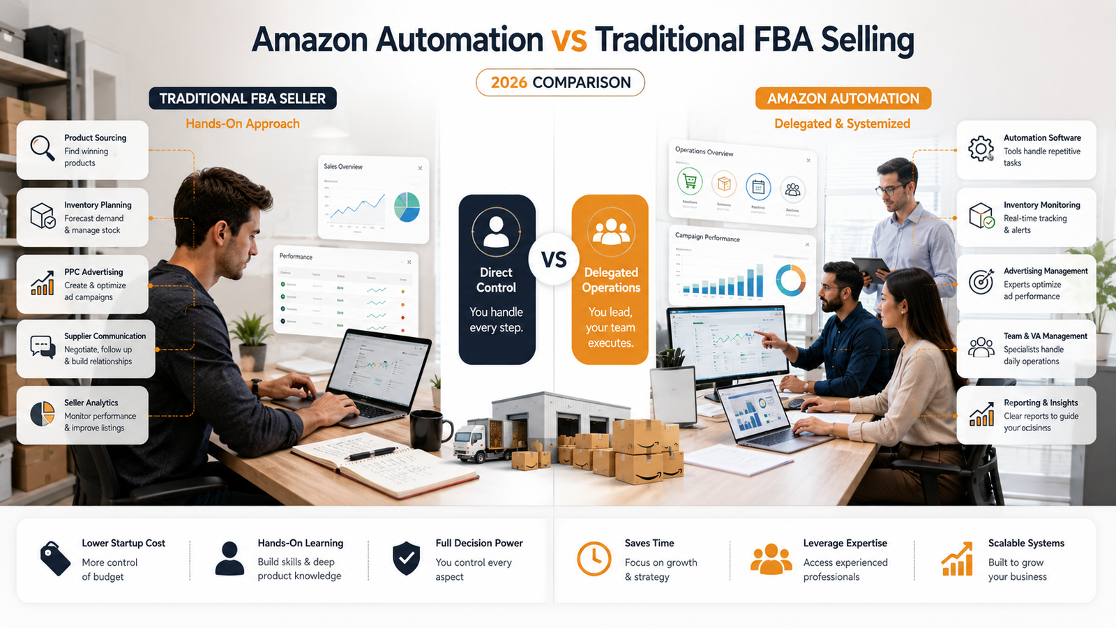 Amazon Automation vs Traditional FBA Selling: Which Model Is Right for You?