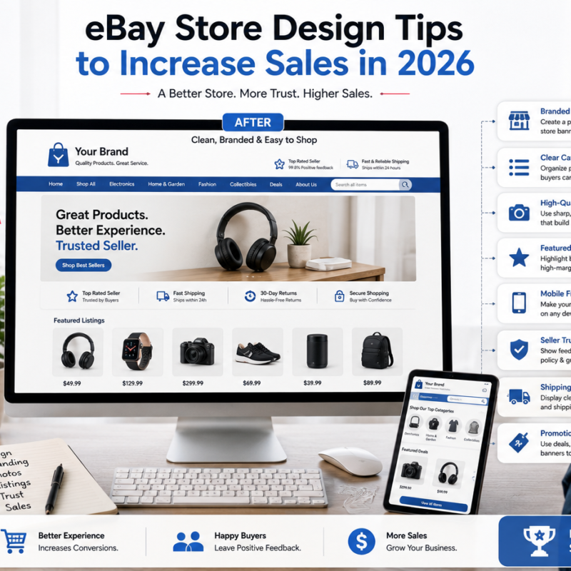 eBay store design tips for improving branding navigation product presentation and buyer experience