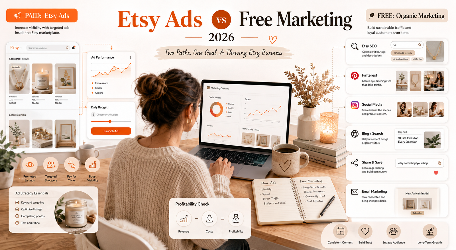 Etsy Ads vs Free Marketing 2026: Which Works Better?