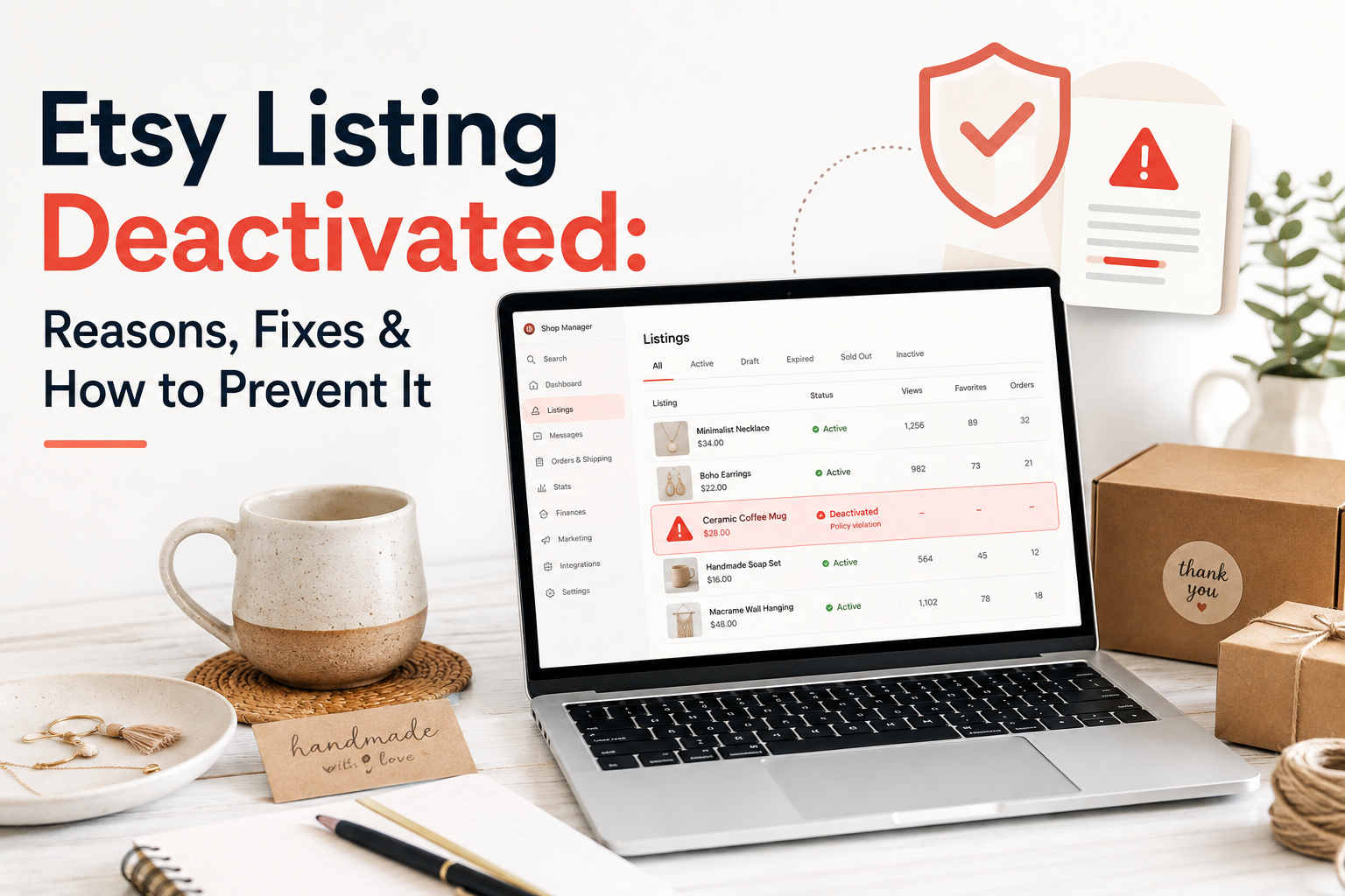 Etsy Listing Deactivated: Reasons, Fixes & How to Prevent It (2026 Guide)