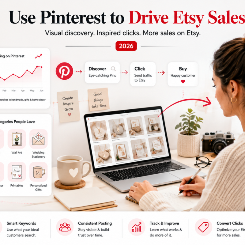 How to use Pinterest to drive Etsy sales with product Pins Pinterest SEO trends and Etsy listing traffic