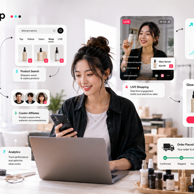 TikTok Shop marketing hacks for 2026 using short-form content creators SEO LIVE shopping and advertising