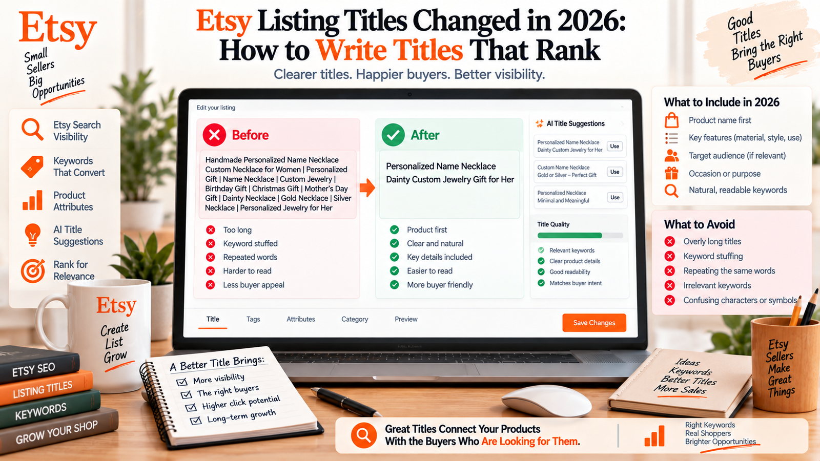 Etsy Listing Titles Changed in 2026: How to Write Titles That Rank