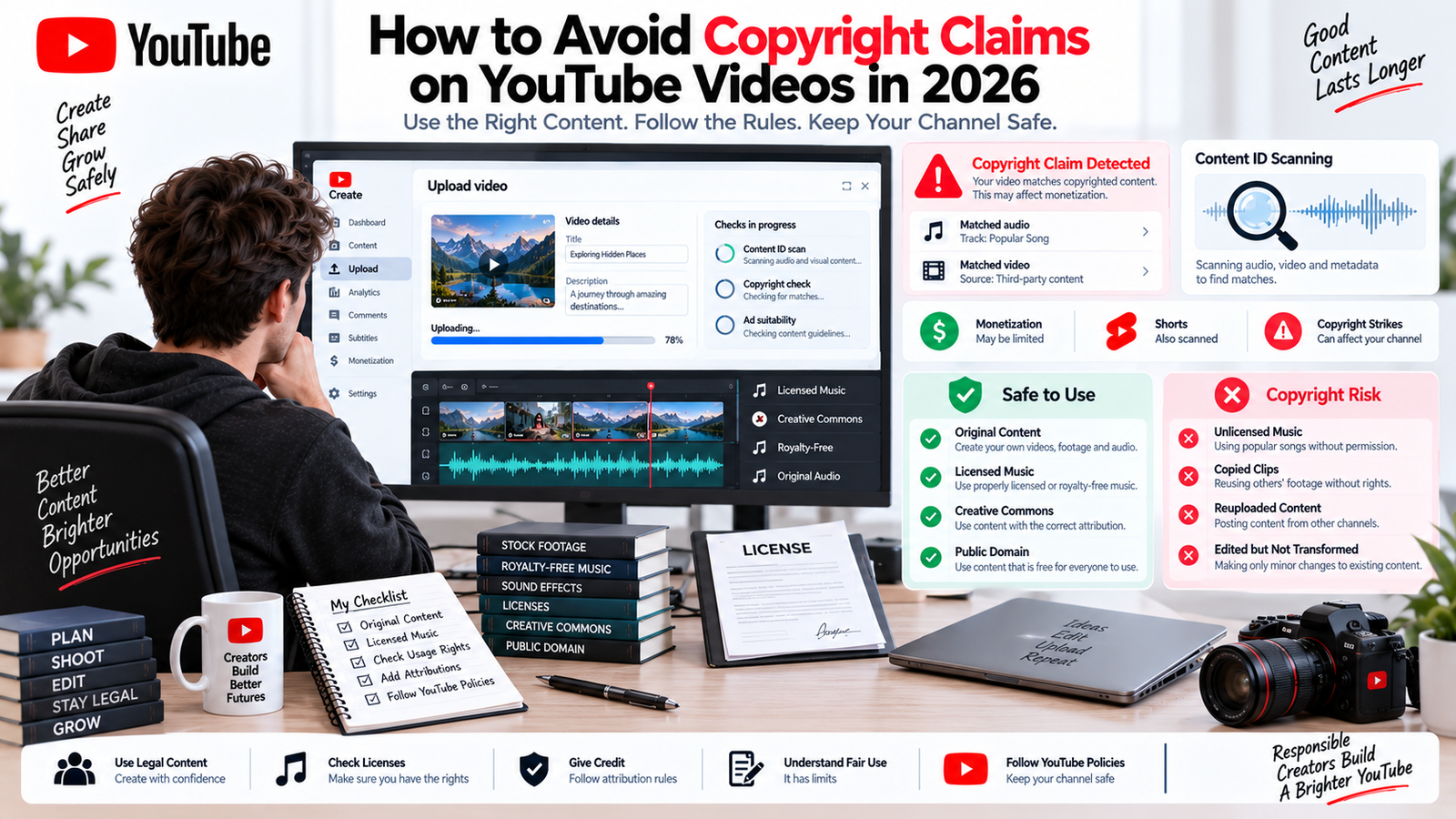How to Avoid Copyright Claims on YouTube Videos in 2026