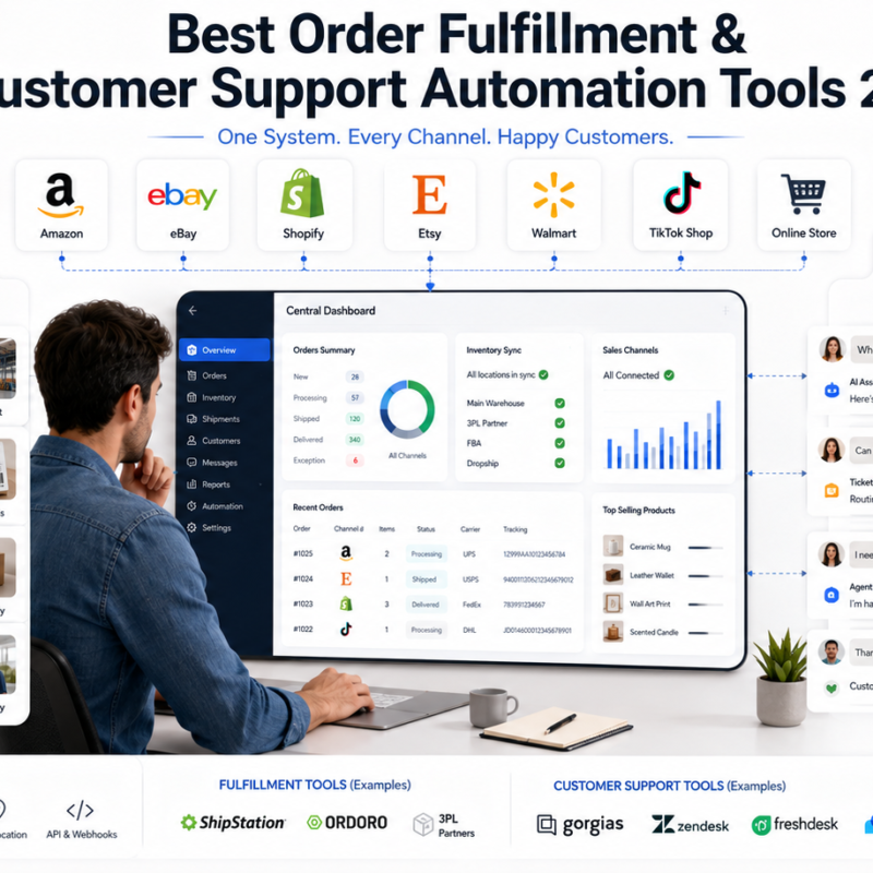 tools for automating order fulfillment and customer support