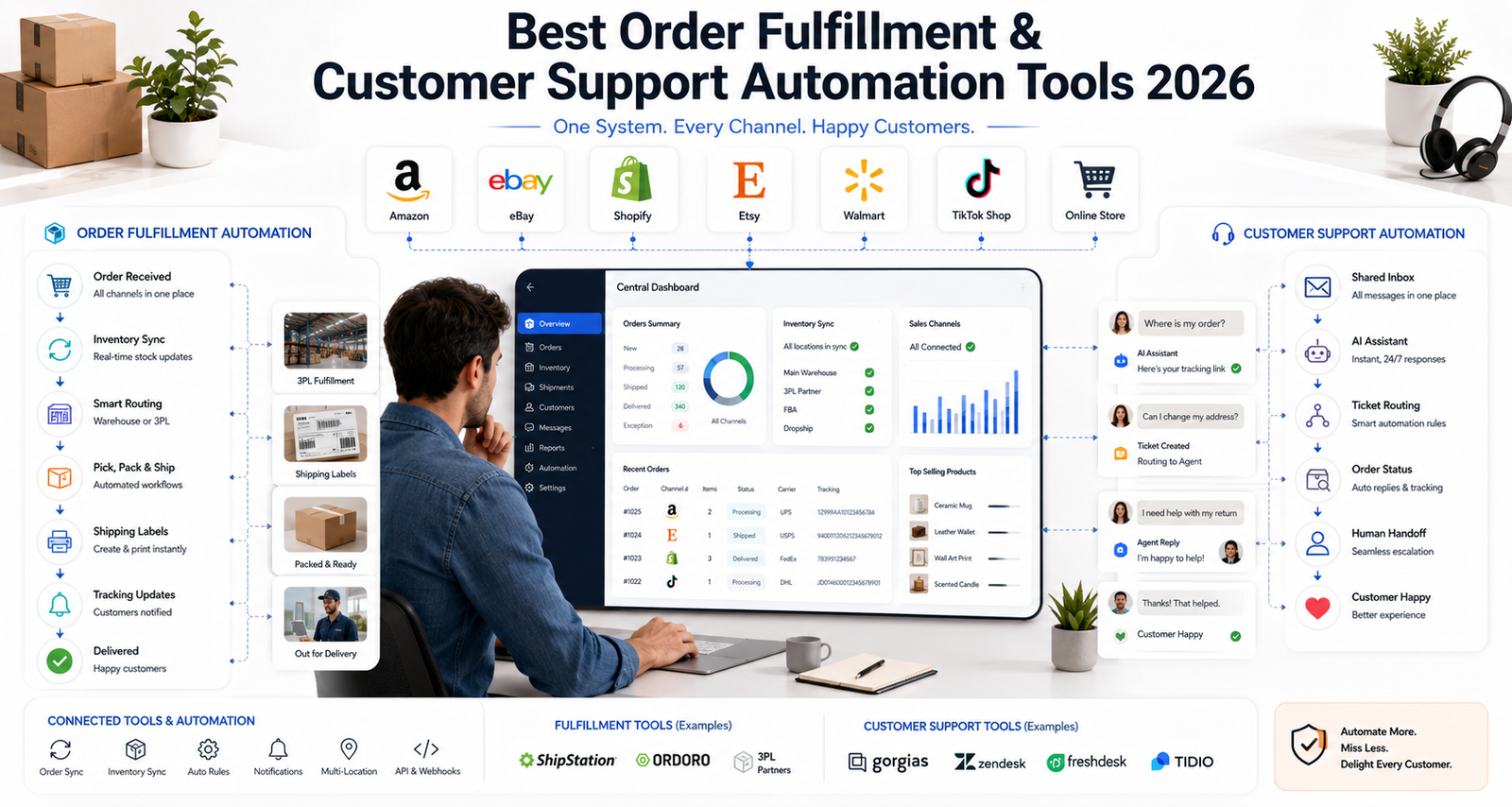 Best Tools for Automating Order Fulfillment and Customer Support Across Platforms in 2026