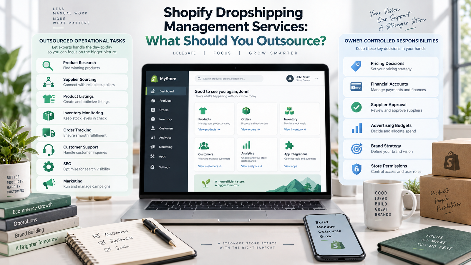Shopify Dropshipping Management Services: What Should You Outsource?