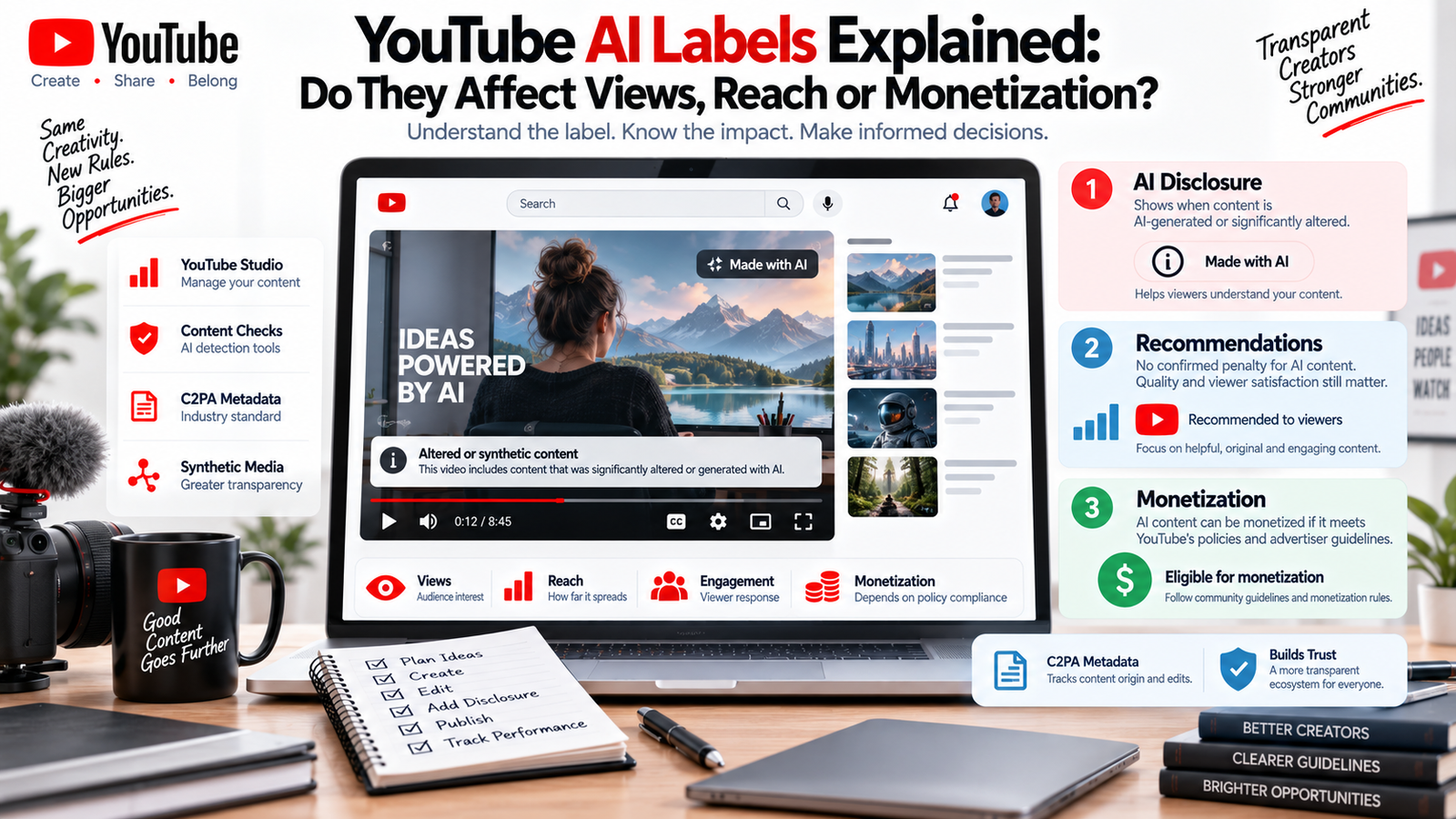 YouTube AI Labels Explained: Do They Affect Views, Reach or Monetization